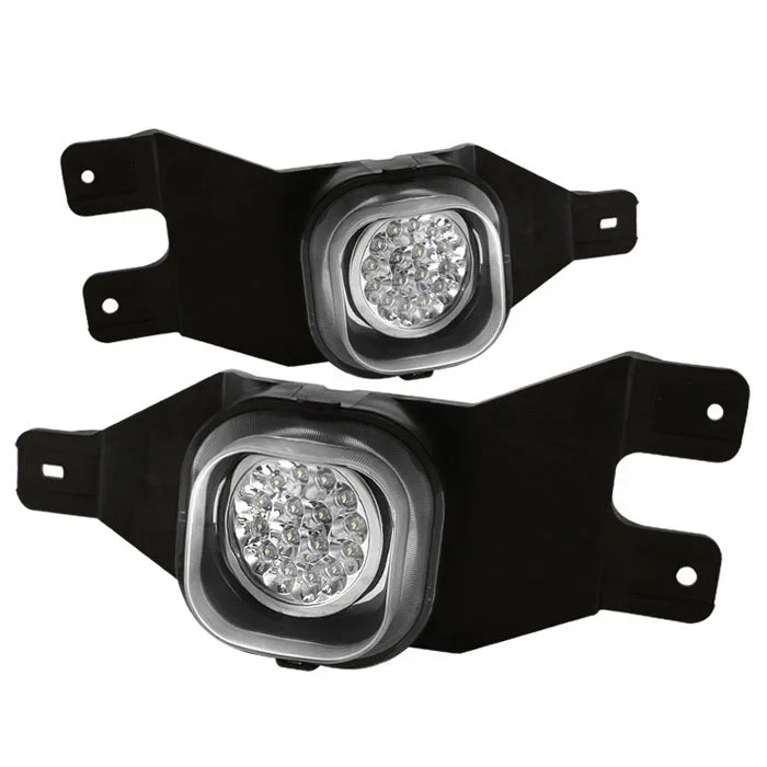 Spyder LED Fog Lights Ford F250/F350 (1999-2004) w/ Switch Clear
