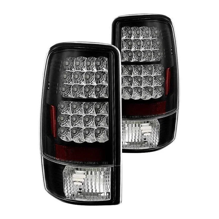 Spyder LED Tail Lights GMC Yukon (00-06) w/ Lift Gate – Black / Smoke / Chrome / Red
