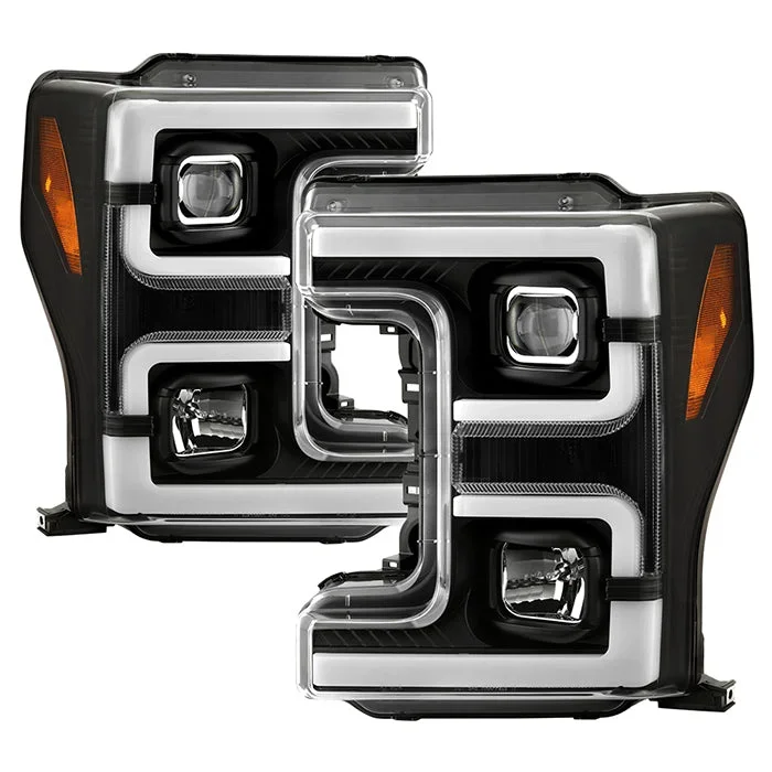 Spyder Projector Headlights Ford F250 F350 F450 Super Duty (17-18) w/ OEM Halogen Headlights
