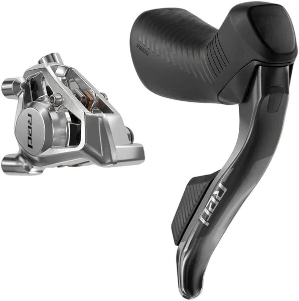 SRAM RED eTap AXS HRD Shift/Brake Lever and Hydraulic Disc Caliper – Right/Rear, Flat Mount 20mm Offset