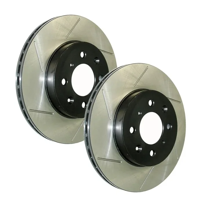 StopTech Front Slotted Brake Rotors Infiniti QX50 (16-17) QX60 (14-20) Passenger or Driver Side