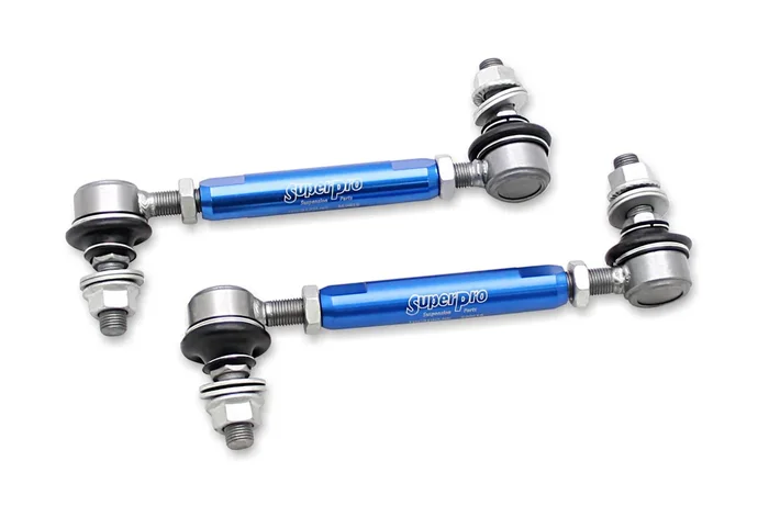 Superpro Sway Bar End Links Kit Kia Optima 2.5L (01-03) 2.7 V6 (04-06) [Rear Set] 10mm Ball Joint/ 160mm-205mm Long
