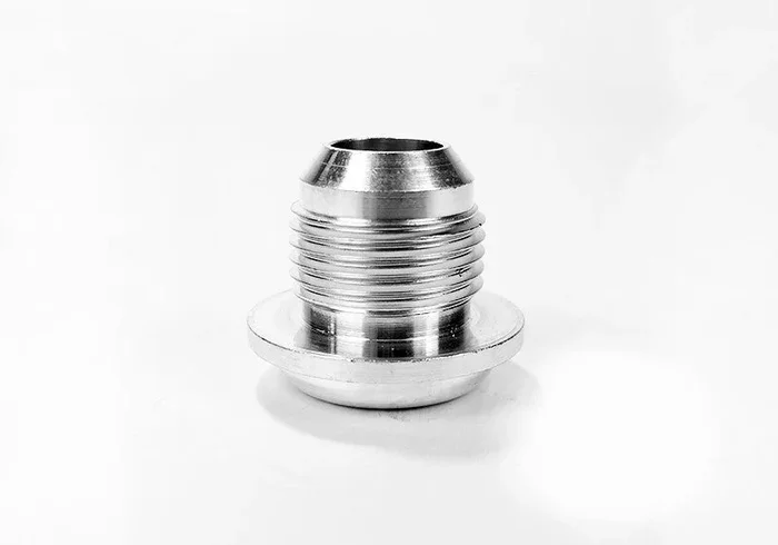 System1 Designs Round Base Weld On Fitting | -16an | 1.5 ” Step | Alloy