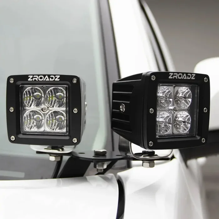 T-Rex Z361221-KIT4 CHEVROLET SILVERADO 2500/3500 A-Pillar 4 LED Pod Lights Kit