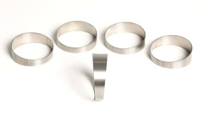 Ticon Industries 3.0in 45 Degree 1.14D/3.42in CLR Tight Radius 1mm Wall Titanium Pie Cuts – 5pk