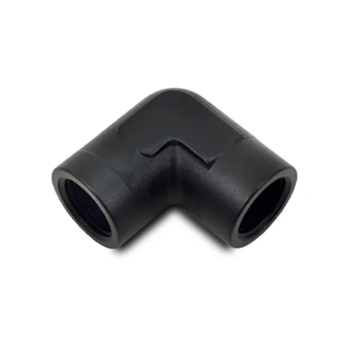 Vibrant 1/4in NPT 90 Degree Female Pipe Coupler Fitting (11321)