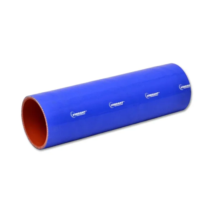 Vibrant 4 Ply Reinforced Silicone Straight Hose Coupling – 2.5in I.D. x 12in long – Blue (27111B)
