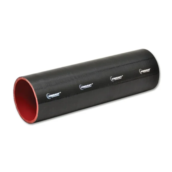 Vibrant 4 Ply Reinforced Silicone Straight Hose Coupling – 4.5in I.D. x 12in long – Black (27231)