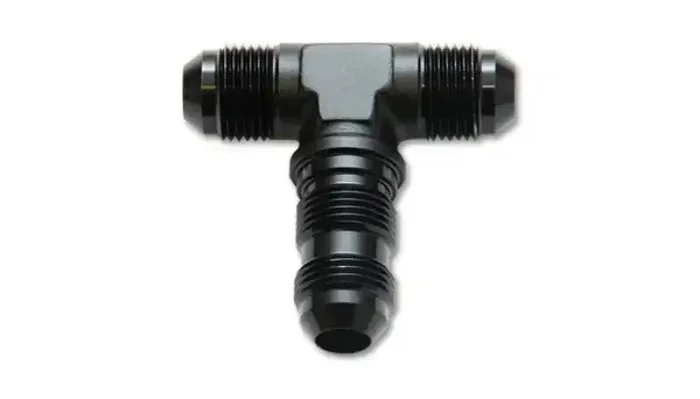 Vibrant -4AN Bulkhead Adapter Tee Fitting – Anodized Black Only