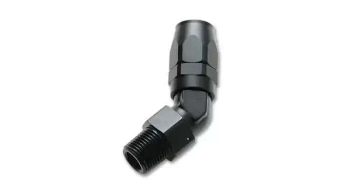 Vibrant -6AN Male NPT 45Degree Hose End Fitting – 1/8 NPT