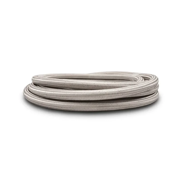 Vibrant -8 AN SS Braided Flex Hose – 5 foot roll (11938)