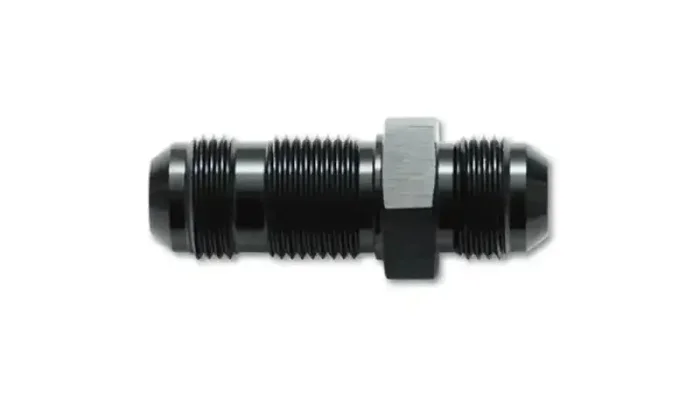 Vibrant -8AN Flare Straight Bulkhead Adapter Fitting – Aluminum