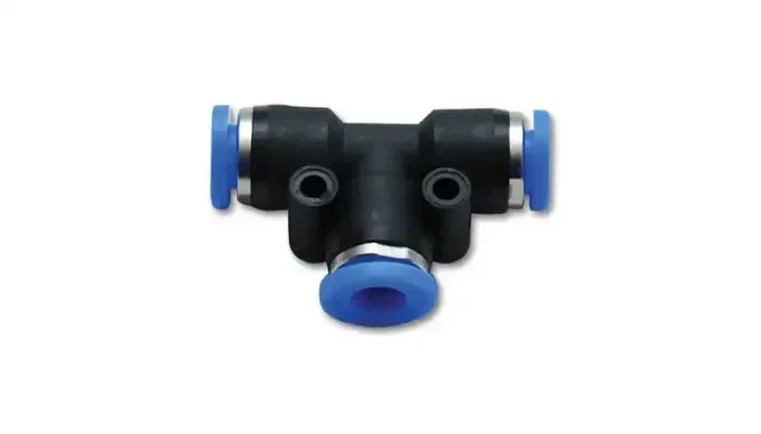 Vibrant Union inTin Pneumatic Vacuum Fitting – for use with 3/8in (9.5mm) OD tubing