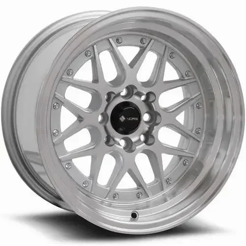 Vors Wheels VR7 Silver w/ Machined Lip 16×8 | 4×100/4×114.3 (VR0716808H20S)