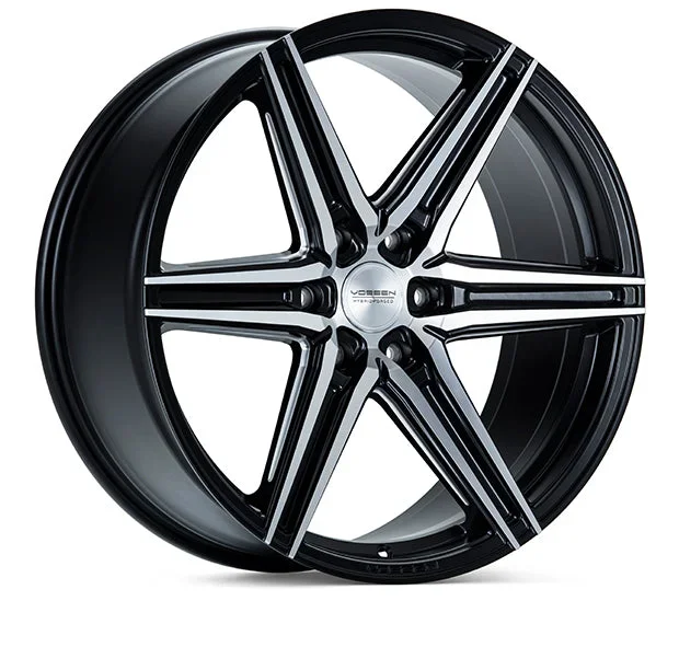 Vossen HF6-2 Wheels (20×9.5 / 6×135 / ET15 Offset / Deep Face / 87.1) Black/ Gunmetal/ Silver Polished / Bronze Finish