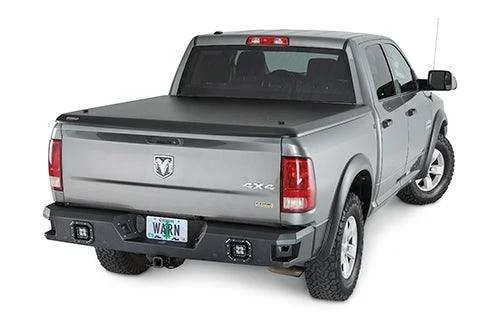Warn 96440 Angled Design Direct-Fit With Dual Light Cutouts Textured Black Steel