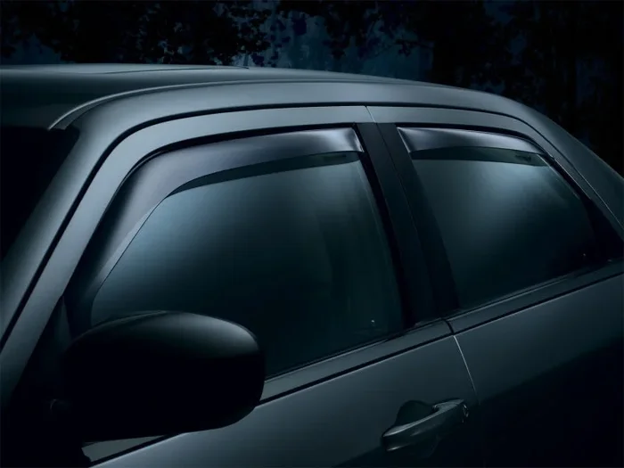 WeatherTech 02-05 Dodge Ram 1500 Pickup QuadCab Front and Rear Side Window Deflectors – Dark Smoke