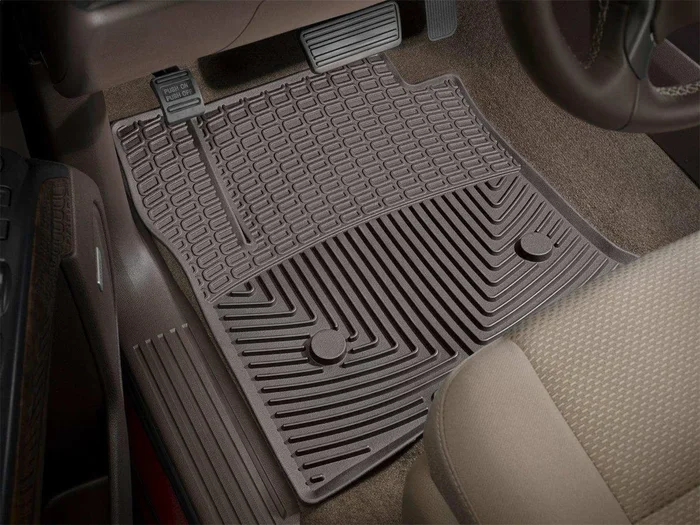 Weathertech W477CO478CO480CO60CO – All Weather Floor Mats Cocoa Front Rear and Third Row Center Aisle