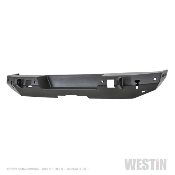 Westin 18-19 Jeep Wrangler JL WJ2 Rear Bumper w/ Sensors (Excl. Wrangler JK) – Textured Black
