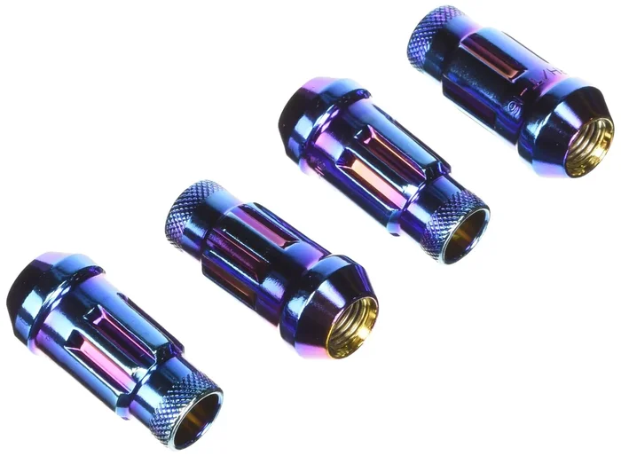Wheel Mate MUTEKI SR48 OPEN END 12X1.50 48MM LOCKING LUG NUT SET OF 4 – BURNING BLUE FINISH (32902UN)