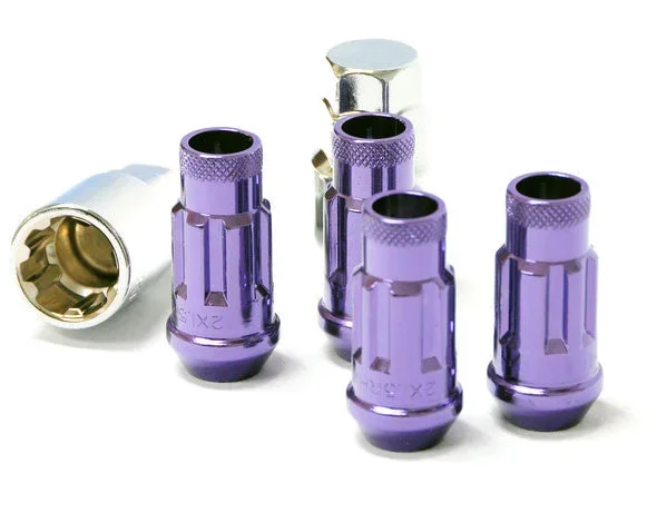 Wheel Mate Muteki SR48 Open End Locking Lug Nut Set of 4 – Purple 12×1.50 48mm