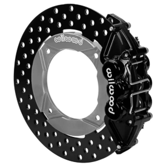 Wilwood 2019 Polaris Turbo UTV6 Rear Kit 11.25in Drilled – Black