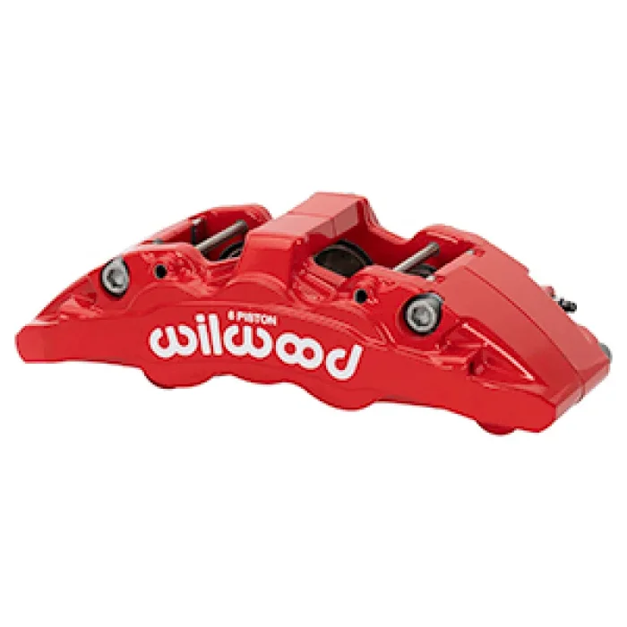 Wilwood Caliper – Aero6-DM-L/H – Red 1.62/1.38/1.38in Piston 1.25in Disc