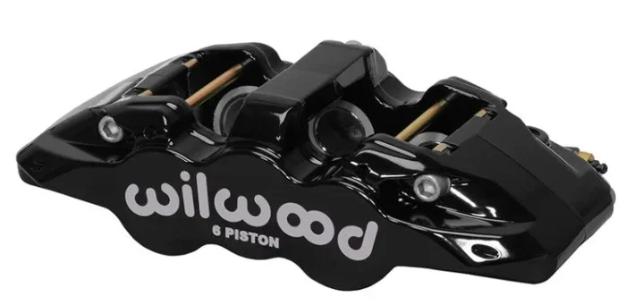 Wilwood Caliper-Aero6-R/H – Black 1.75/1.38/1.38in Pistons 1.25in Disc
