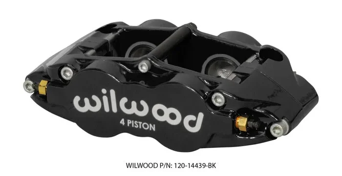 Wilwood Caliper Forged Narrow Superlite FNSL4R-DS Dust Seal 1.25/1.25 1.10in Rotor Width – Black