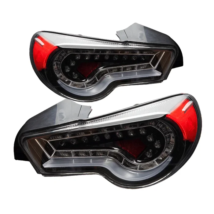 Winjet LED Tail Lights BRZ / FRS (2013-2016) Gloss Black / Red / Smoke
