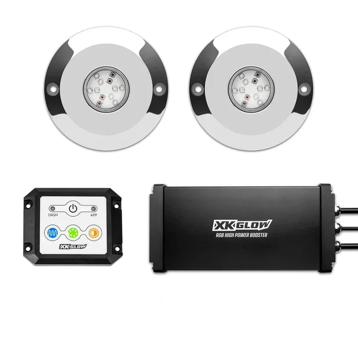 XKGlow RGB Led Underwater Boat Light Kit [48 Watts] 2pc