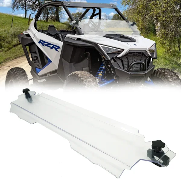 Xprite Heavy Duty Half Windshield Polaris RZR (2020-2022) Clear / Smoke