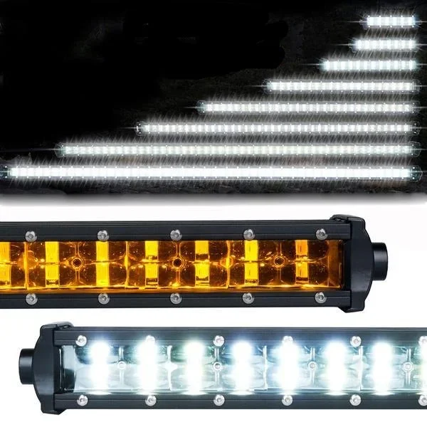 Xprite LED Light Bar with Amber Backlight (Double Row) Sunrise Series – 8 “/9.5 “/14 “/22 “/32 “/50 ” Curved/50 “