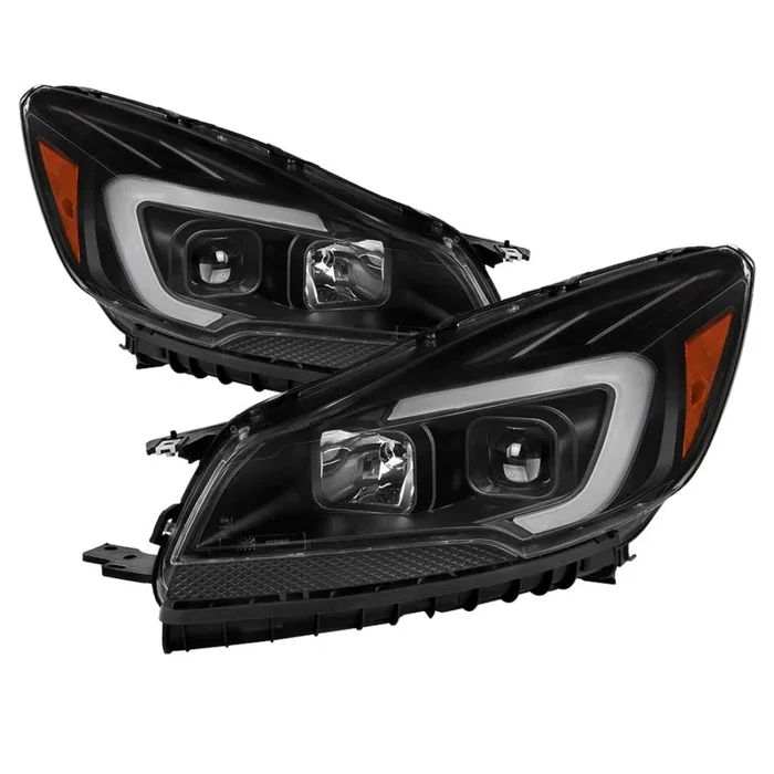 xTune 13-16 Ford Escape LED Light Bar Halogen Projector Headlights – Black (PRO-JH-FESCA13-LB-BK)
